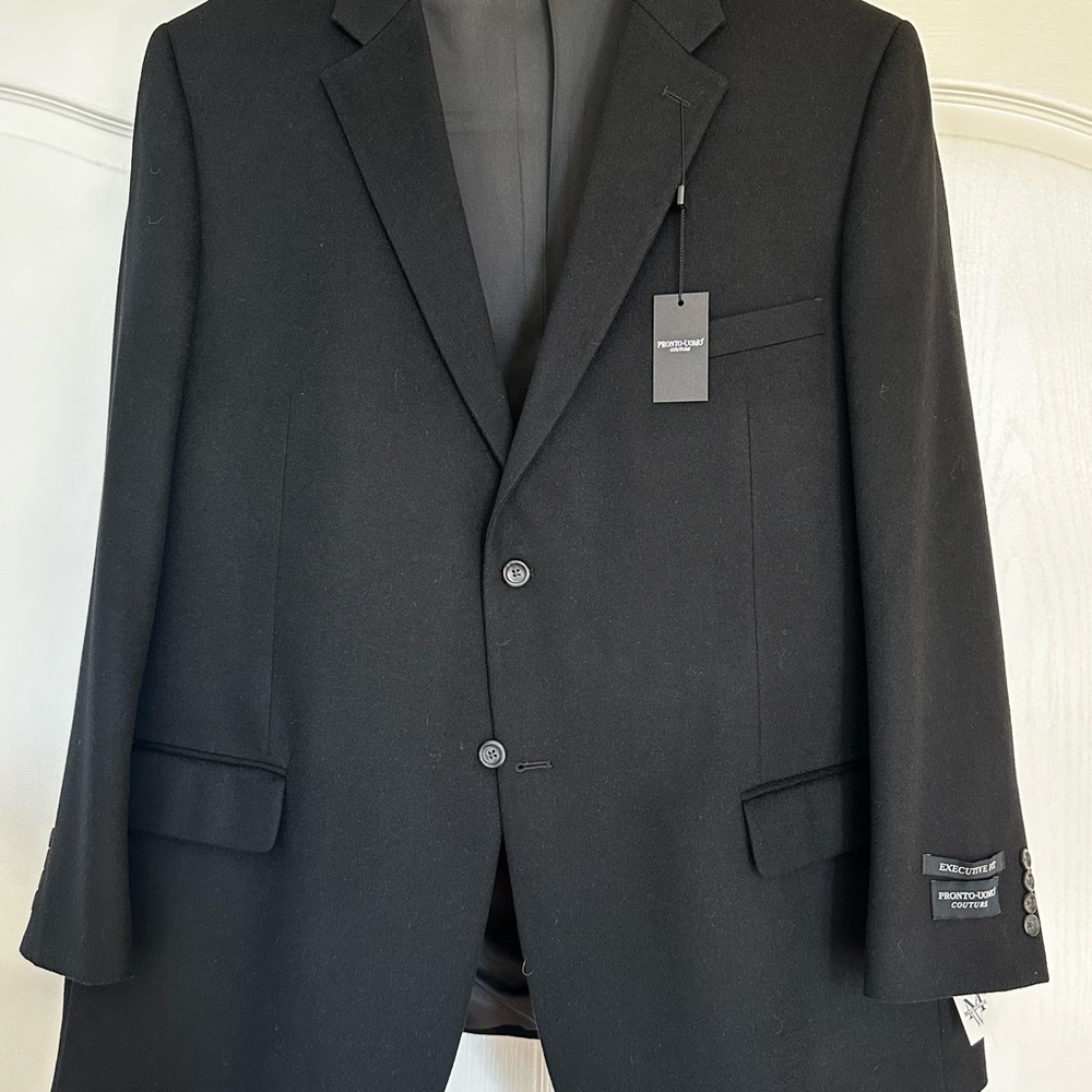 Pronto Uomo Classic Black Suit Jacket